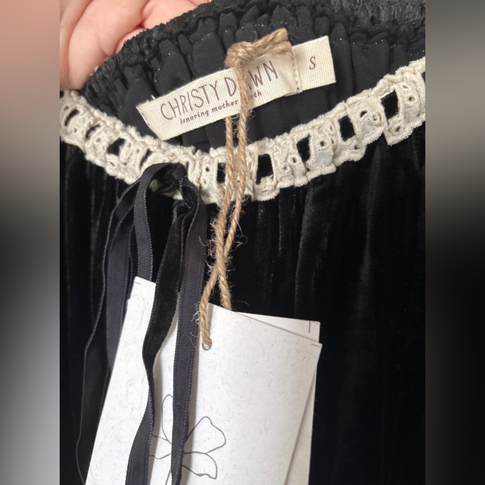 Christy Dawn 🖤 Adelia, Noir Velvet Small NWT - Picture 5 of 6